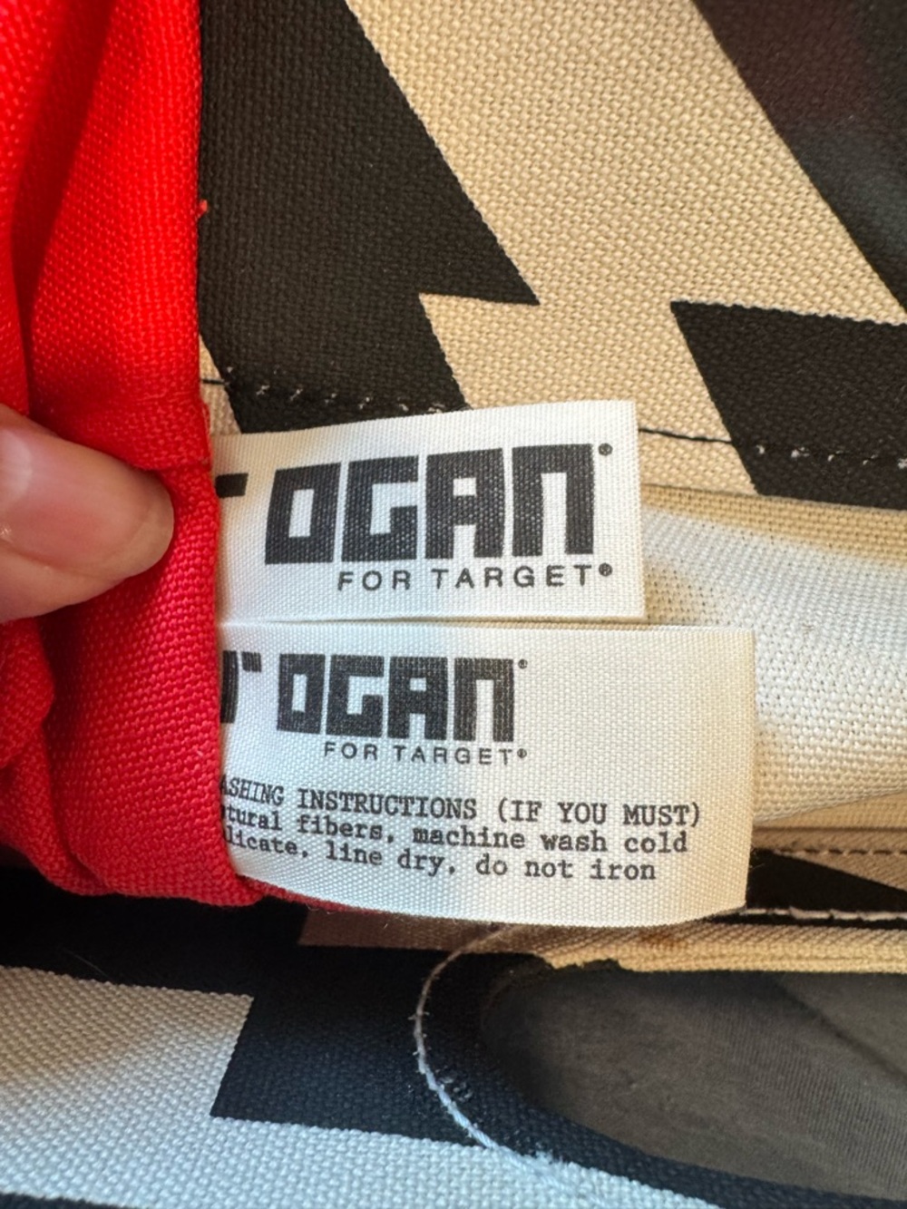 Rogan for Target Black, White & Red Zebra Print Tote Bag - Picture 8 of 9